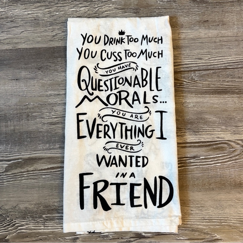 NWOT Funny tea towel